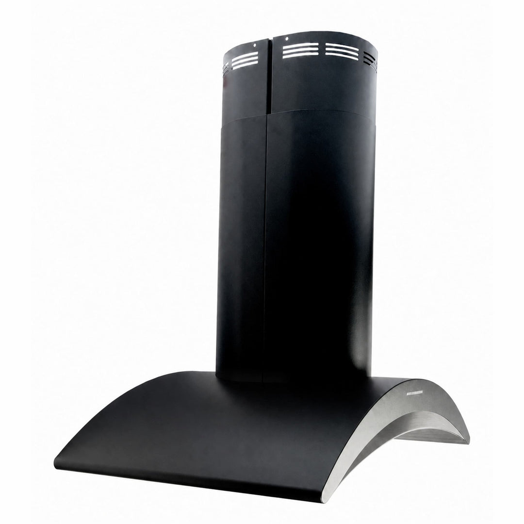 Kitchen island cooker hood 90cm wide with stainless steel fascia