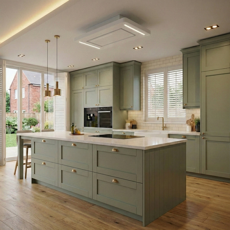 Orion - Recirculating Only Ceiling Hood - Luxair Cooker Hoods Limited