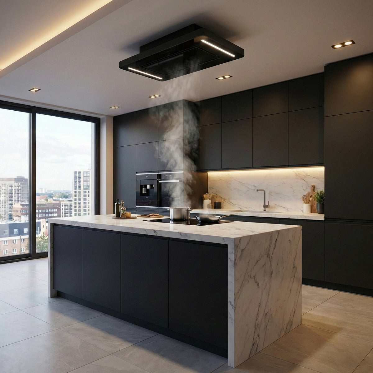 Recirculating Only Ceiling Hoods