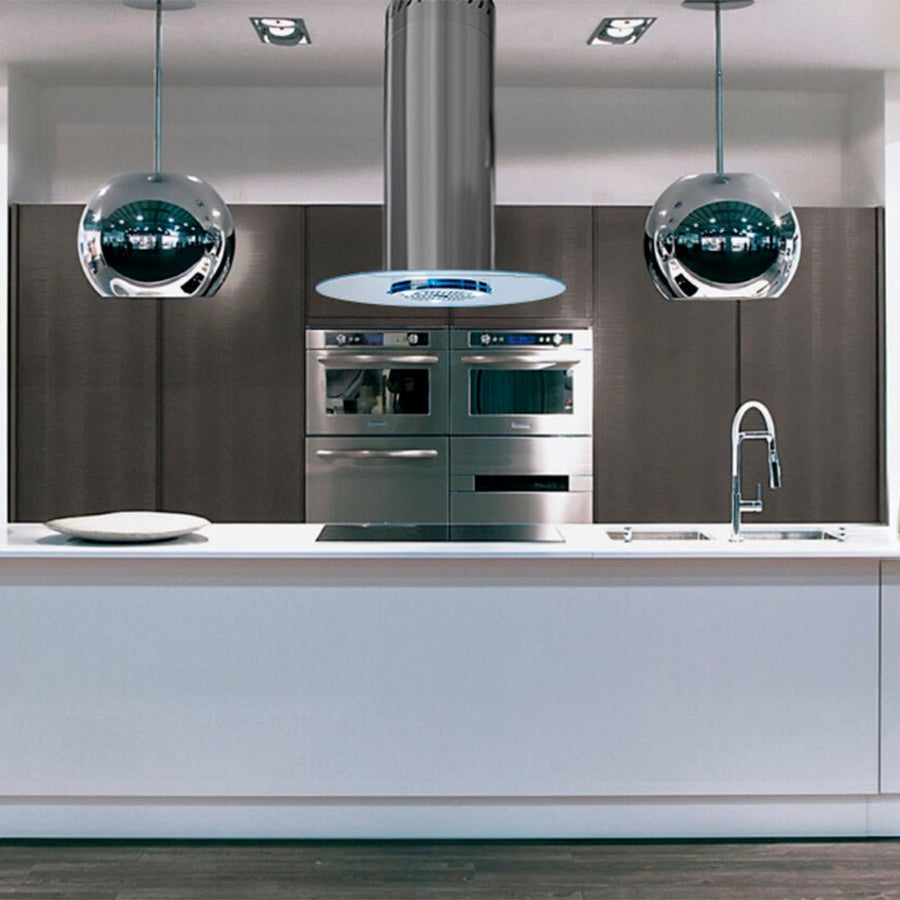 Round Glass - Island Cooker Hood - Luxair Cooker Hoods Limited