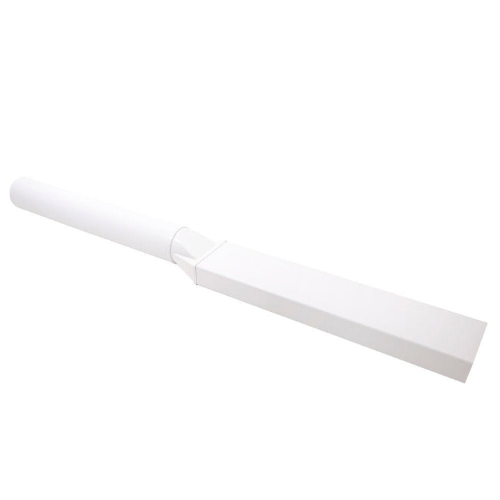 Round To Flat 220mm x 90mm Horizontal Connector - Luxair Cooker Hoods Limited