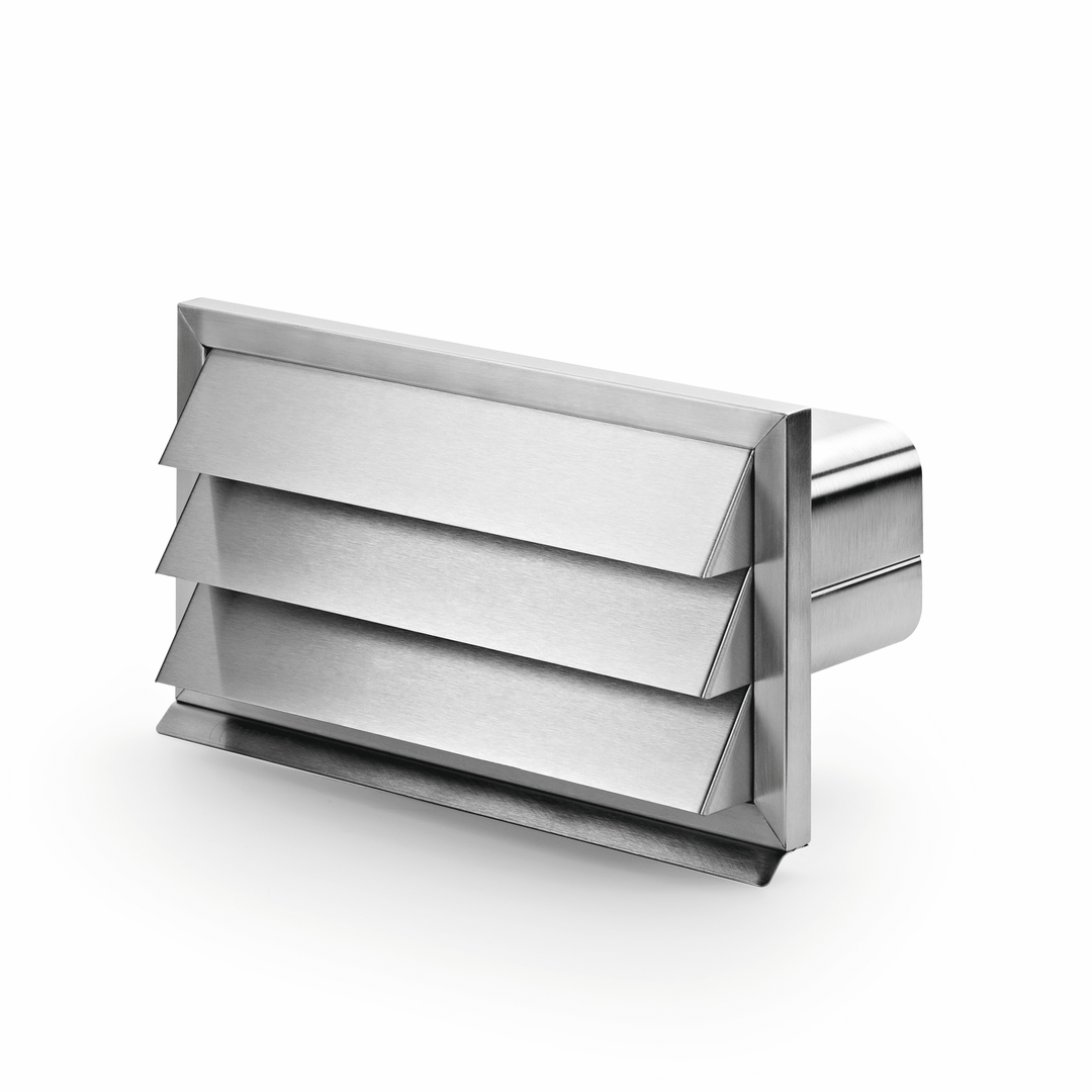 Stainless Steel Vented Outside Wall Grille 220mm x 90mm - Luxair Cooker Hoods Limited