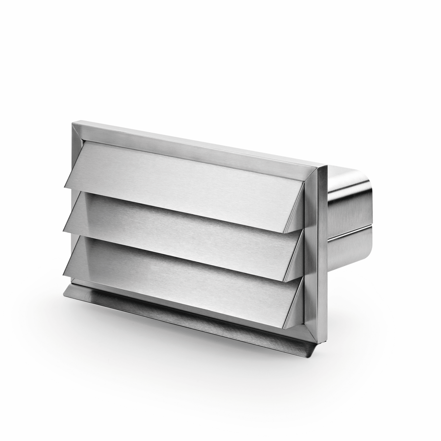 Stainless Steel Vented Outside Wall Grille 220mm x 90mm - Luxair Cooker Hoods Limited