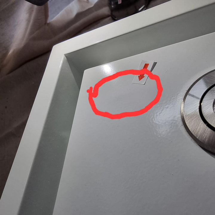 Small Dent In Door Near LED