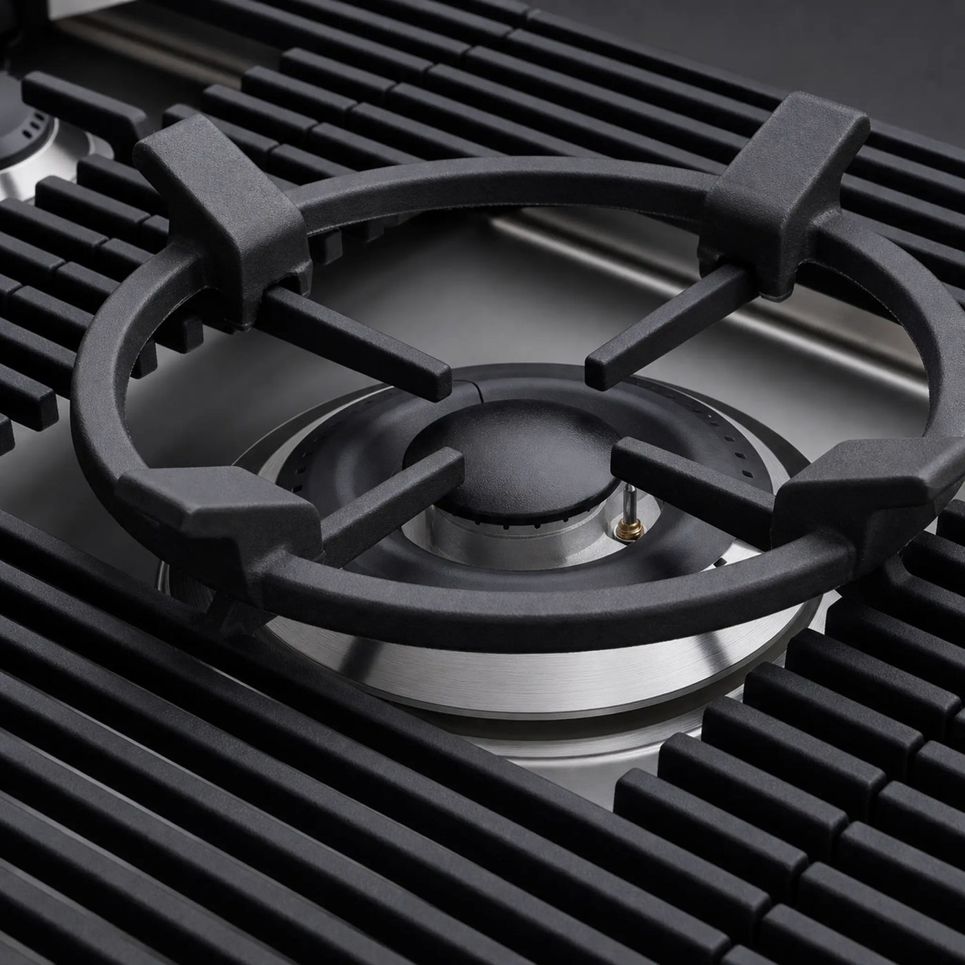 5 burner gas hob Milano Lusso with wok stand, ( optional Extra )