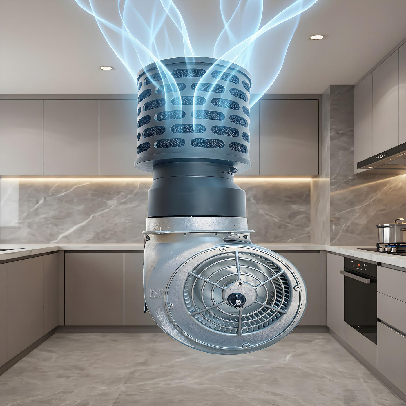 Cleans sanitizes refreshes the cooking odours  back into your kitchen