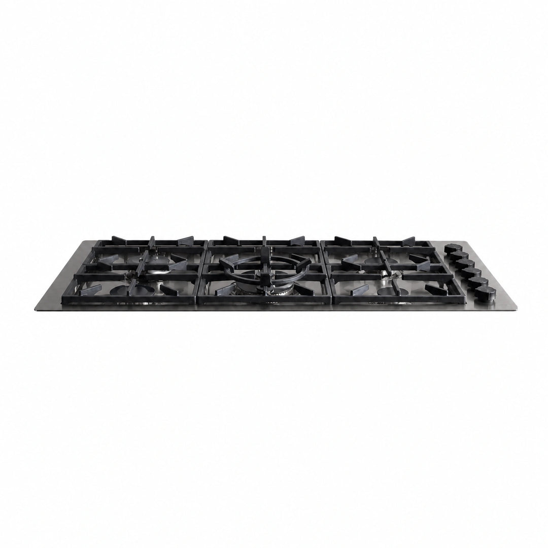 Milano Lusso 115cm 6 Burner Gas Hob - Stainless Steel, Gold, Copper or Gun Metal