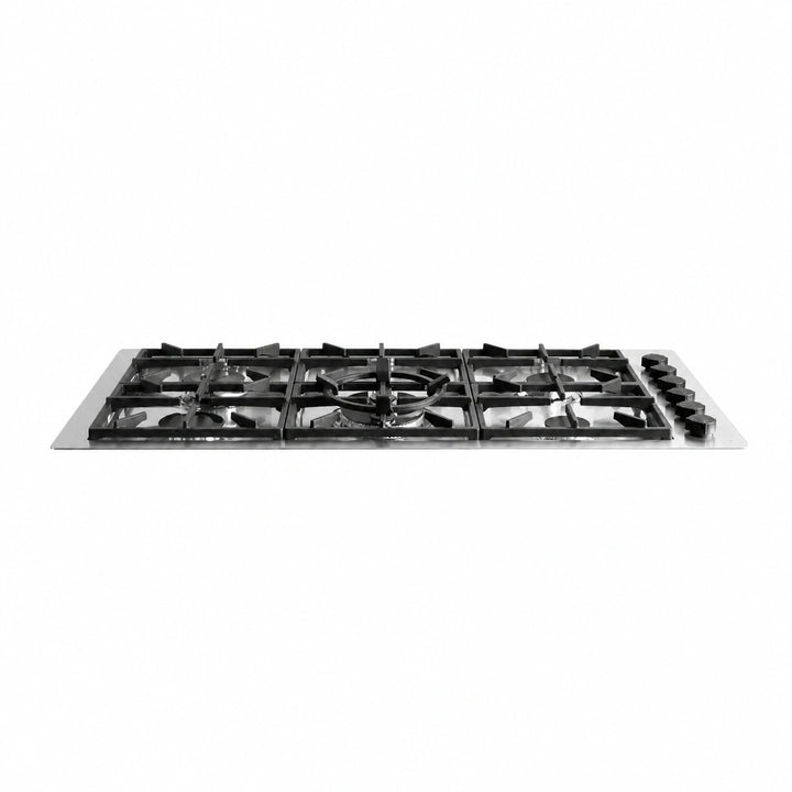 Milano Lusso 115cm 6 Burner Gas Hob - Stainless Steel, Gold, Copper or Gun Metal