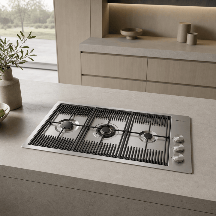 Milanello - Gas Hob - Size & Burner Options - Luxair Cooker Hoods Limited