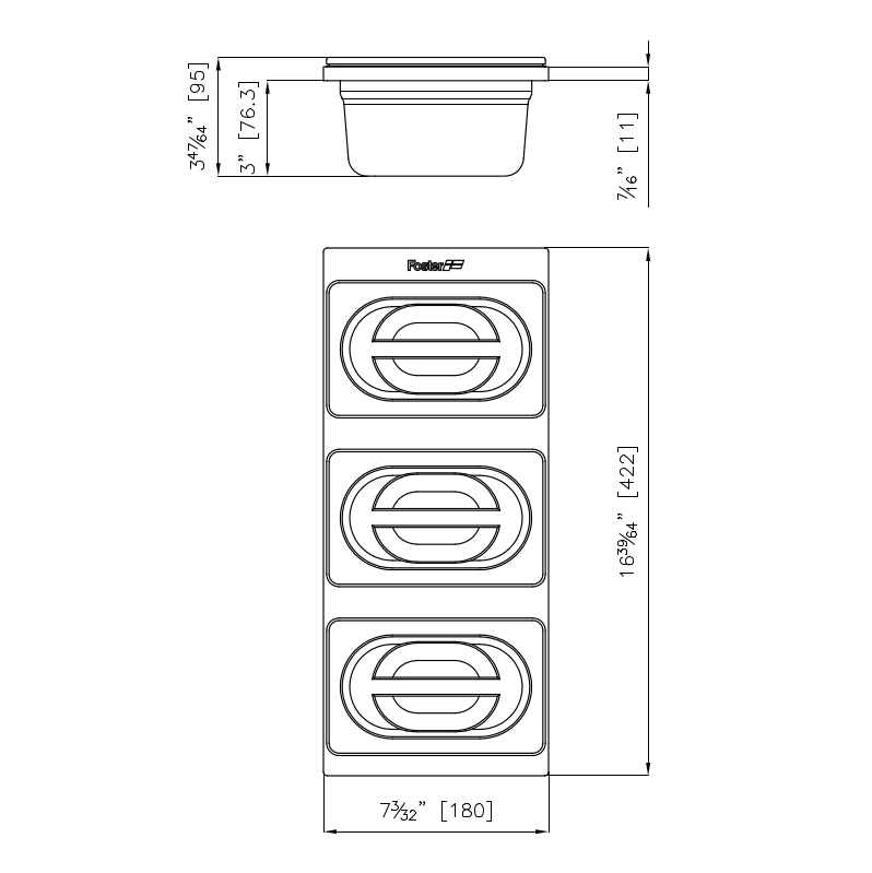 Stainless Steel 3 Bowl Salad Containers - Luxair Cooker Hoods Limited