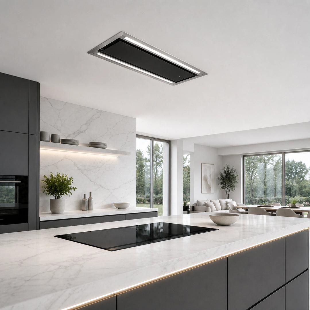 Mira - 90cm x 40cm Slimline Ceiling Cooker Hood