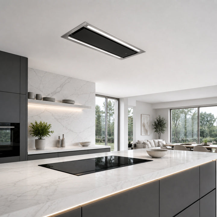 Mira - 90cm x 40cm Slimline Ceiling Cooker Hood