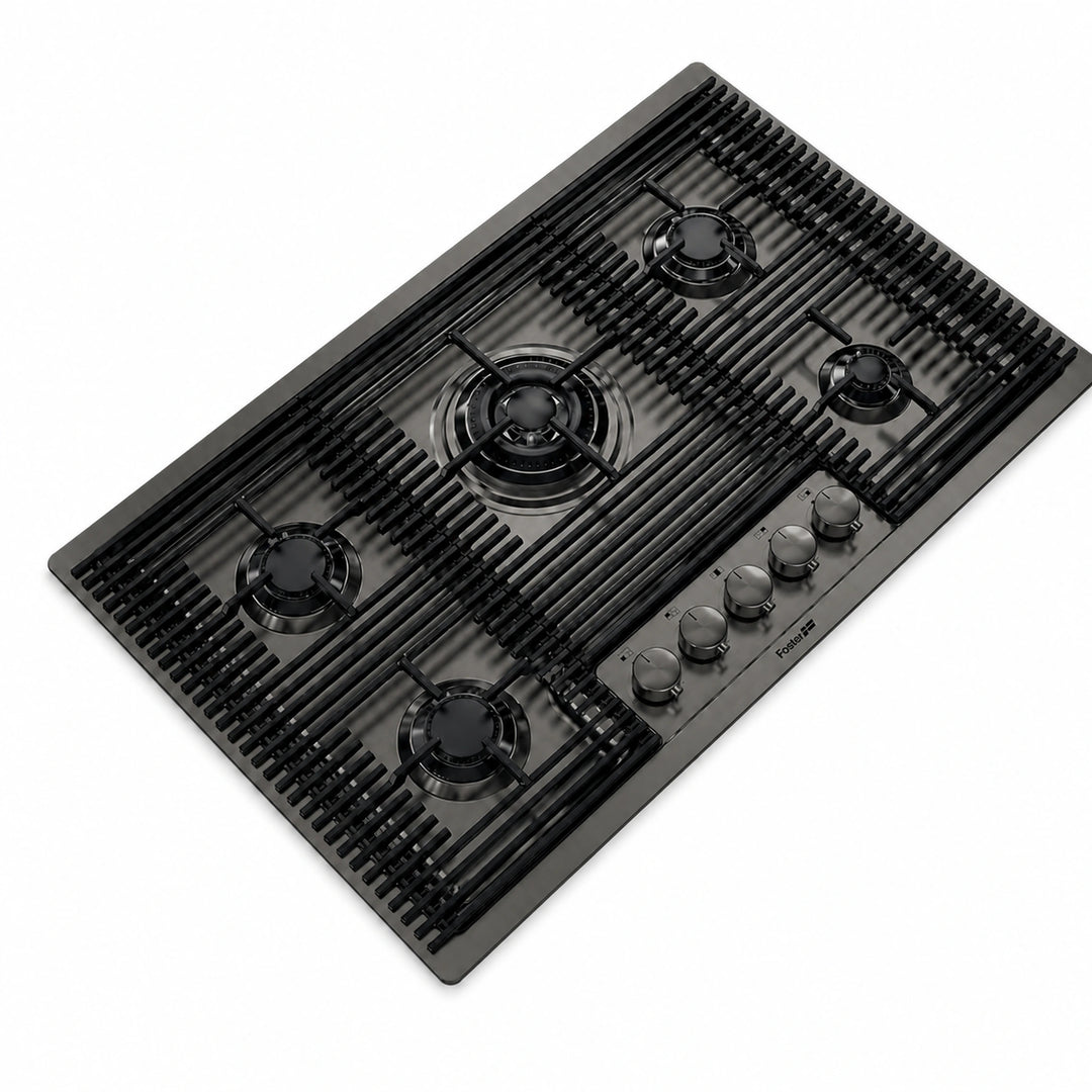 80cm - Milano Lusso 5-Burner Gas Hobs - Luxair Cooker Hoods Limited