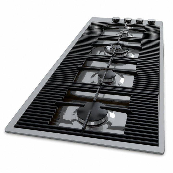 115cm - Milano Lusso 4-Burner Gas Hobs Gold - Copper - Gun Metal - Stainless Steel