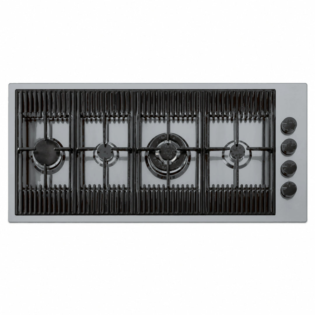 115cm - Milano Lusso 4-Burner Gas Hobs Gold - Copper - Gun Metal - Stainless Steel
