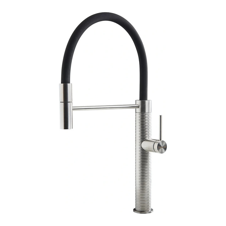 Milano sink tap ceramic disk luxury tap with flexible detachable directional head stainless steel finish 