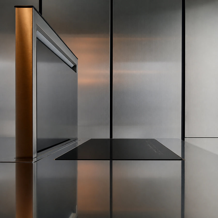 90cm Panoramic Induction Hob Silk Matt Glass - Luxair Cooker Hoods Limited