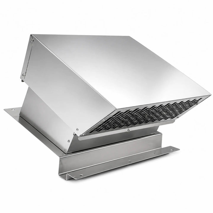 cooker hood wall mounted external outside motor stainless steel 