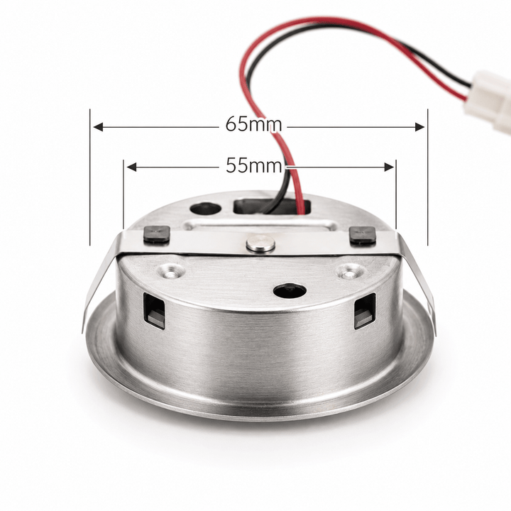 LED Light Fitting 1.3W 4000K - Brushed Steel - Luxair Cooker Hoods Limited