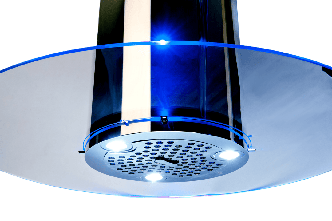Round Glass - Island Cooker Hood - Luxair Cooker Hoods Limited
