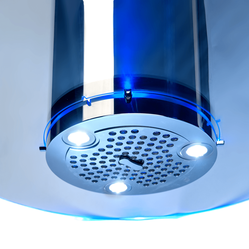 Round Glass - Island Cooker Hood - Luxair Cooker Hoods Limited