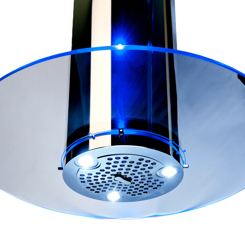 Round Glass - Island Cooker Hood - Luxair Cooker Hoods Limited