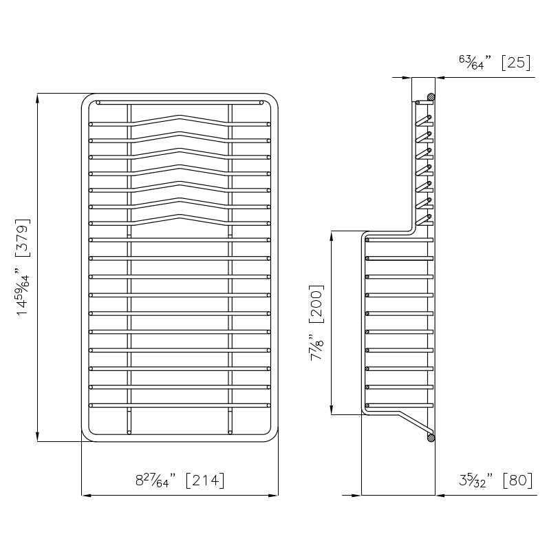 Milanello Work Station - Stainless Steel Plate Rack