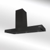 Arezzo - 100cm Wall Mounted Cooker Hood - Black - Left Hand Chimney