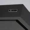 Arezzo - 120cm Wall Mounted Cooker Hood - Black- Left Hand Chimney