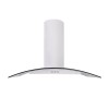 100cm Curved Glass Cooker Hood - White
