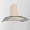 110cm Curved Glass Cooker Hood - Ivory