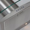 70cm Curved Glass Cooker Hood - Stainless Steel