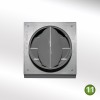 125mm (5") Louvred Wall Vent - Anthracite Grey