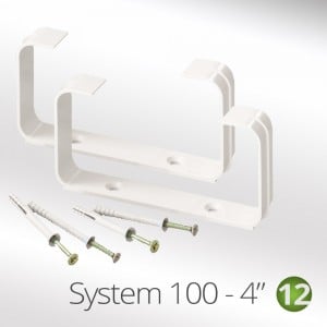 100mm x 60mm Flat Tube Ducting Clips (2 x per pack) System150