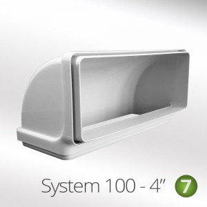 100mm x 60mm 90° Vertical Elbow System100