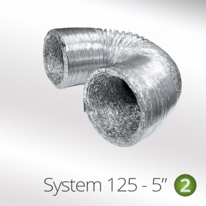 125mm Round Aluminium Flexi Hose System125