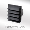 150mm Wall Grille Dark Grey Anthracite