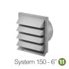150mm Wall Grille -LIGHT-GREY