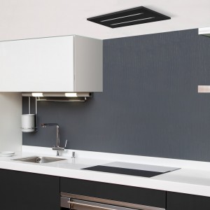 Powerful Small Ceiling Cooker Hood - 650mm Black