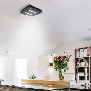 Powerful Small Ceiling Cooker Hood - 400mm Black