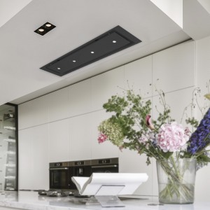 Anzi - 120cm x 30cm Ceiling Hood - Black