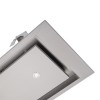 Anzi - 120cm x 30cm Ceiling Cooker Hood - Stainless Steel 