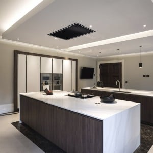 120cm x 50cm Ceiling Cooker Hood With LED Surround