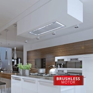 Soffitto - 90cm x 30cm - Quiet and Efficient Brushless Motor - Stainless Steel 