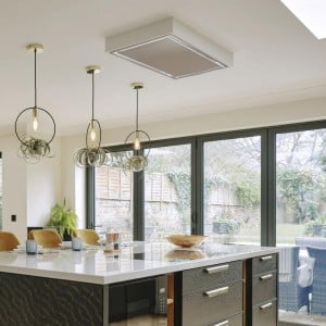 90cm all stainless steel slimline ceiling cooker hood with brushless silent motor 
