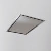 Flush fitting sleek designer stainless steel finish kitchen extractor for ceilings