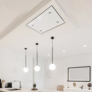 90cm x 60cm Ceiling Kitchen Extractor - White