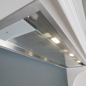 72cm Tornia Canopy Cooker Hood with Glass Visor