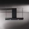 120cm or 150cm kitchen island extractor matt black