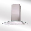 70cm Curved Glass Kitchen Extractor Stainless Steel